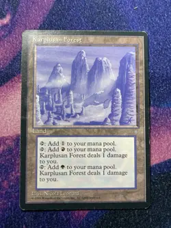 MTG Magic the Gathering Karplusan Forest (356/383) Ice Age MP - Image 1