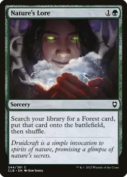 MTG - Nature's Lore - Commander Legends: Battle for Baldur's Gate - X1 - (NM) - - Image 1