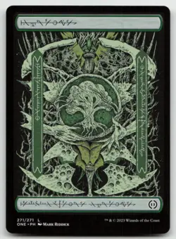 MTG Forest () - Full Art L Phyrexia: All Will Be One 271 LP - Image 1