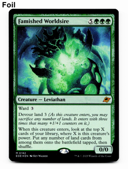 Famished Worldsire - FOIL - [Edge of Eternities] MTG Magic NM/M 🌳 - Image 1