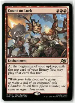 Count on Luck Aetherdrift Regular MTG Magic - Image 1