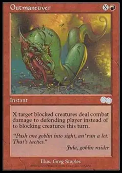 Outmaneuver - Medium Play MTG Urza's Saga - Image 1