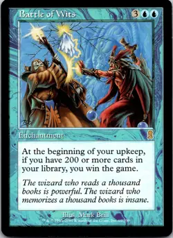 Battle of Wits [Odyssey] Magic MTG Rare 2001 Never Played NP - Image 1