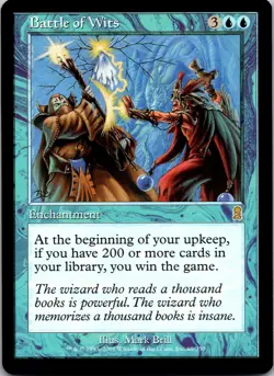 Battle of Wits [Odyssey] Magic MTG Rare 2001 Never Played NP - Image 5