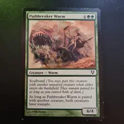 MTG Magic the Gathering Pathbreaker Wurm (188/252) Avacyn Restored LP TCG CCG - Image 1