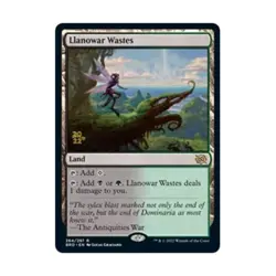 WOTC MtG Prerelease Promos Llanowar Wastes (R) (Foil) NM - Image 1