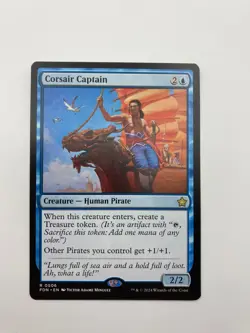 Corsair Captain MTG Foundations FDN Rare Blue Creature Pirate Magic Single Card - Image 1