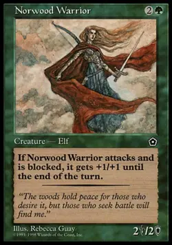 Norwood Warrior - Light Play MTG Portal Second Age - Image 1