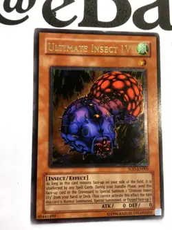 YUGIOH - SOD-EN005 - ULTIMATE INSECT LV1 - ULTIMATE RARE - EXCELLENT - Image 2