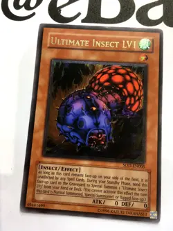 YUGIOH - SOD-EN005 - ULTIMATE INSECT LV1 - ULTIMATE RARE - EXCELLENT - Image 3