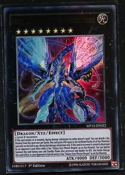 Number 62: Galaxy-Eyes Prime Photon Dragon - MP15-EN022 - Ultra Rare 1st Yugioh - Image 1