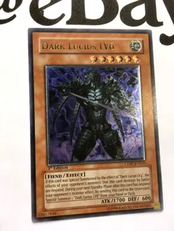 YUGIOH - CDIP-EN010 - DARK LUCIUS LV6 - 1ST EDITION - ULTIMATE RARE - NEAR MINT - Image 2