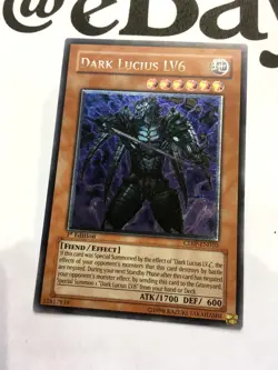 YUGIOH - CDIP-EN010 - DARK LUCIUS LV6 - 1ST EDITION - ULTIMATE RARE - NEAR MINT - Image 3