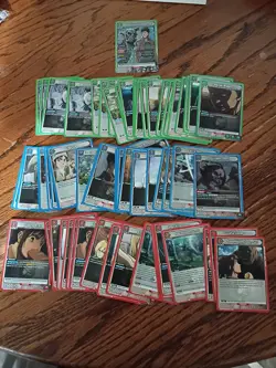 Union Arena Attack On Titan 66 Card Lot. C/U/R/ 1 SR And 4 Alt Arts - Image 1