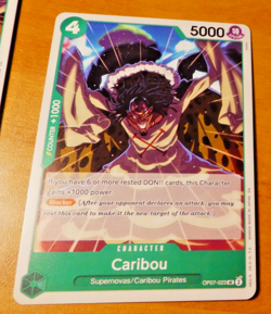 ONE PIECE ENGLISH CARD GAME CARTE ST24 CARIBOU OP07-023 ST EN MINT - Image 1