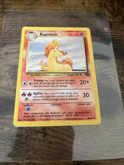 1999 Pokemon Rapidash 1st Edition Jungle Card 44/64 Mint Condition - Image 1