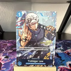 Bandai Trafalgar Law ST03-008 foil Promo Character 1000 Power Championship 2024 - Image 1