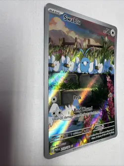 Pokemon TCG - Swablu - Paradox Rift 213/182 Illustration Rare Full Art Holo - Image 2