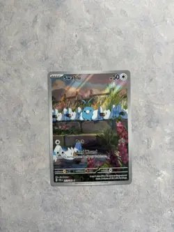Pokemon TCG Card Swablu 213/182 Paradox Rift Illustration Rare Holo - Image 1