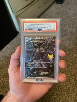 2021 Pokemon Celebrations Full Art Zekrom Classic Coll Black/White #114 PSA 10 - Image 1