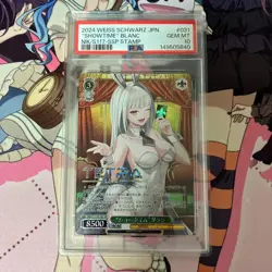 2024 Weiss Schwarz Showtime Blanc SSP PSA10 Card Gem Mint - Image 1