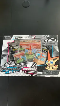 Pokemon Victini Illustrations-Kollektion Schwarze Blitze Weisse Flammen - Image 1