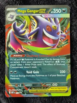 Pokemon TCG Mega Gengar EX 073 Black Star Promo Card NM - Image 1