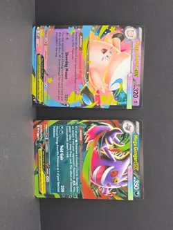 Pokemon Moonlit TCG Mega Gengar & Clefable EX 072 073 Black Star Promo Set - Image 1