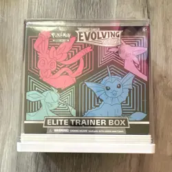 Pokemon TCG Sealed Evolving Skies Elite Trainer Box with ETB protector. - Image 1