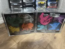 Pokemon TCG Sword & Shield Evolving Skies Elite Trainer Box Set of 2 ETBs Sealed - Image 2
