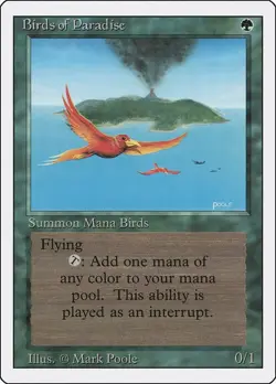 Birds of Paradise R Revised Edition MTG M-03 - Image 1