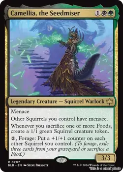 Camellia, the Seedmiser MTG Bloomburrow Rare NM Pck Fresh - Image 1