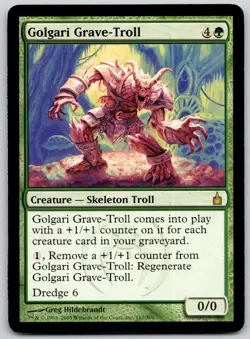 Golgari Grave-Troll 167 Rare Ravnica: City of Guilds Magic: The Gathering LP - Image 1