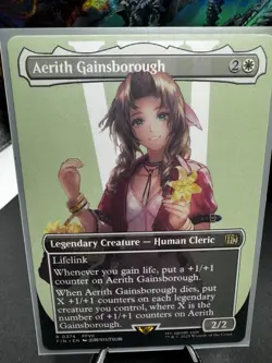 MTG Aerith Gainsborough Legendary Creature Final Fantasy Foil/Regular #0374 (2) - Image 2