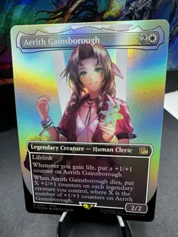 MTG Aerith Gainsborough Legendary Creature Final Fantasy Foil/Regular #0374 (2) - Image 3