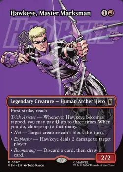 Hawkeye Master Marksman - Borderless - Marvel Super Heroes - NM - Image 1
