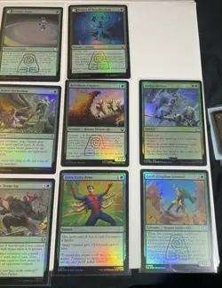 MTG Bulk Lot #24 10 Cards: Mono-Green Foil Theme, Cube/EDH/Deckbuilding - Image 2