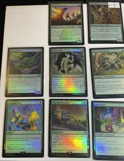 MTG Bulk Lot #26 10 Cards: Mono-Green Foil Theme, Cube/EDH/Deckbuilding - Image 1