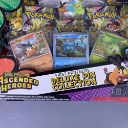 Pokemon TCG Mega Evolution Ascended Heroes First Partners Deluxe Pin Collection - Image 4