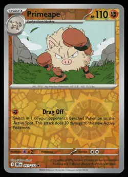 Primeape 091/182 Common Destined Rivals Pokemon Reverse Holo Near Mint - Image 1