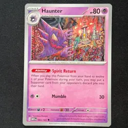 Haunter 93/165 Uncommon SV: Pokemon 151 Pokemon TCG - Image 1