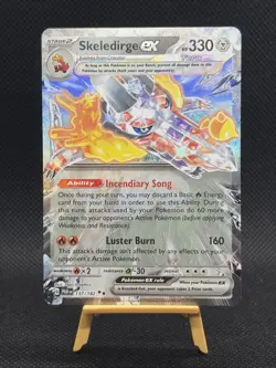 Pokemon TCG Skeledirge EX Paradox Rift Double Rare Holo Card 137/182 - Image 1