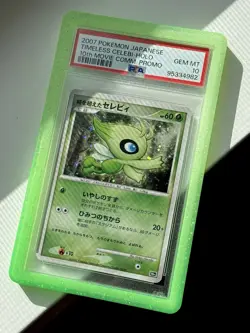 2007 Pokemon JPN 10th Movie Commemorative Promo Card Timeless Celebi-Holo PSA 10 - Image 3