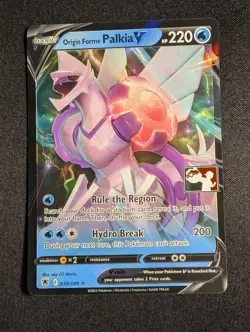 Pokemon Origin Forme Palkia V 039/189 Ultra Rare Prize Pack Series NM - Image 1