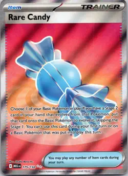 Rare Candy 175/132 Ultra Rare Mega Evolution Pokemon Holo Near Mint - Image 1