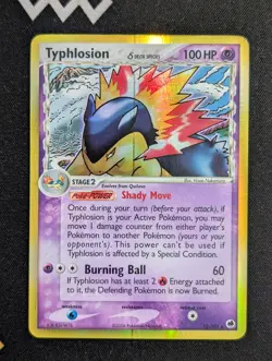 Typhlosion 12/101 Dragon Frontiers Pokemon NM Holo PRINT LINE - Image 1
