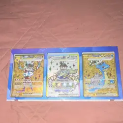 Pokemon Stellar Crown 3-Card Lot Cinderace,Terapagos & Lapras EX (INCLUDES CASE) - Image 1