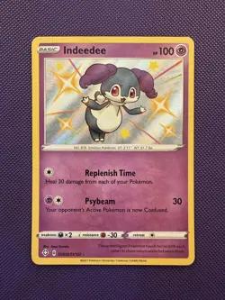 Indeedee SV059/SV122 Shining Fates Shiny Vault Holo Rare Pokemon NM - Image 1