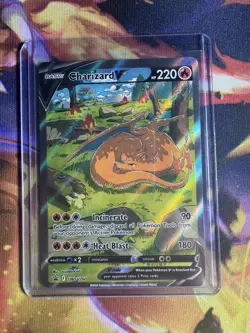 Pokemon TCG Charizard v SWSH260 Sword & Shield Promo Card Near Mint Condition - Image 1