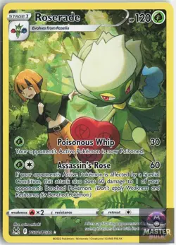 Roserade TG02/TG30 Holo Lost Origin Trainer Gallery Pokemon NM - Image 1